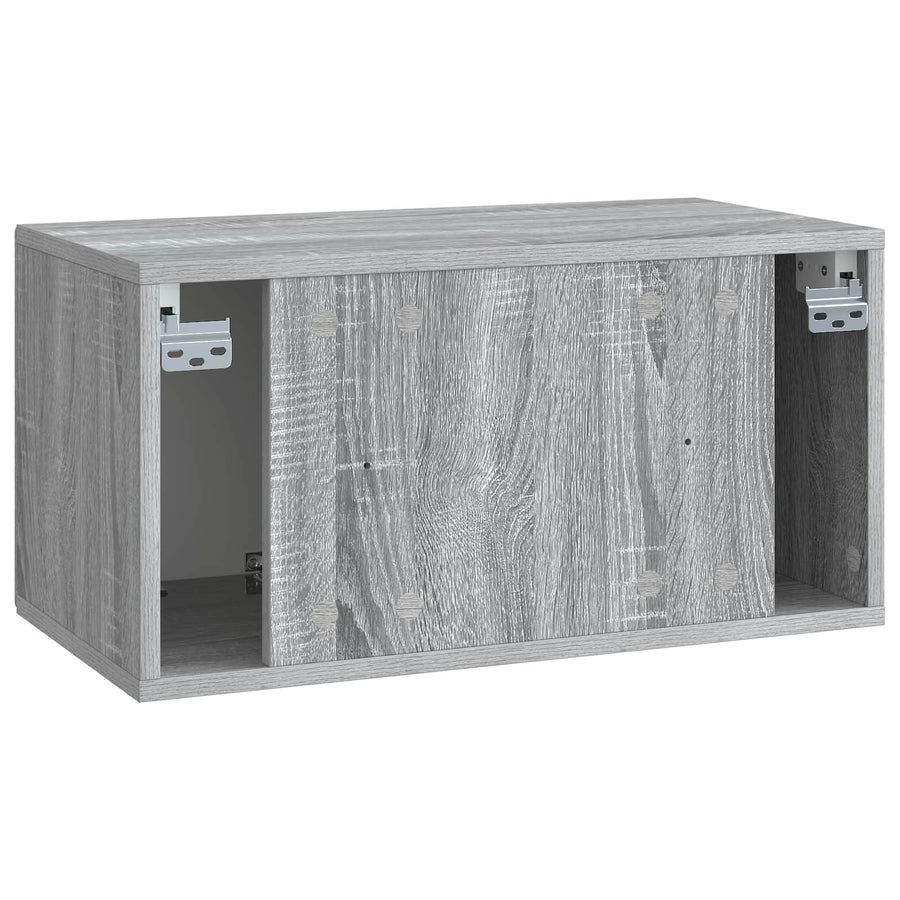 Wandbeugel TV-kast Grijs sonoma 59,5 x 31 x 30 cm Bewerkt hout