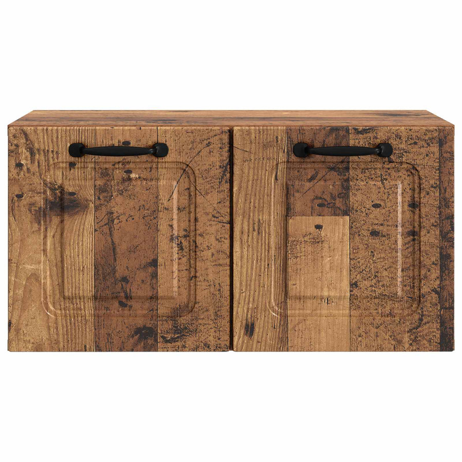 Wandbeugel TV-kast Oud hout 59,5 x 31 x 30 cm Bewerkt hout