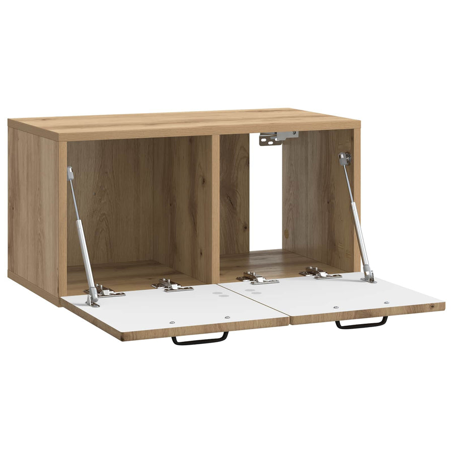 Wandbeugel TV-kast Artisanaal eiken 59,5 x 31 x 30 cm