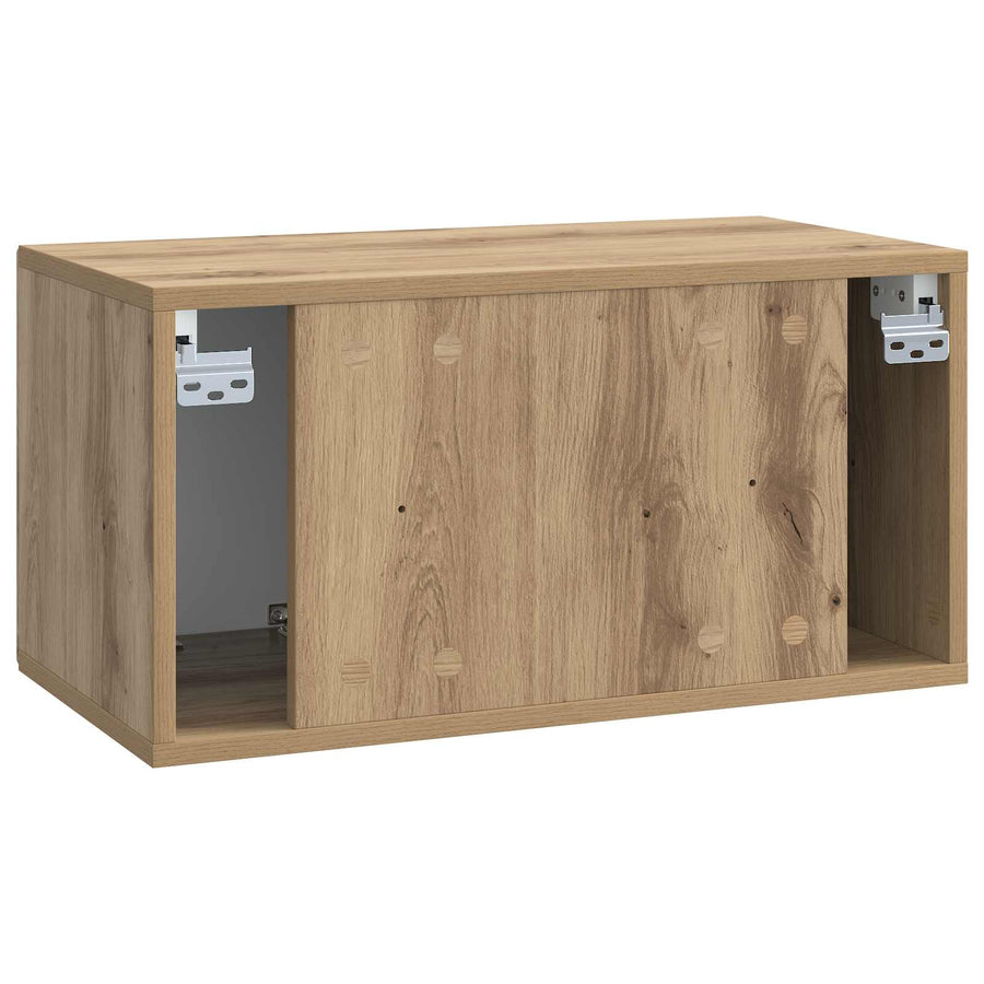 Wandbeugel TV-kast Artisanaal eiken 59,5 x 31 x 30 cm