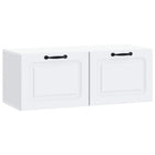 Tv-meubel 78,5x31x30 cm bewerkt hout wit