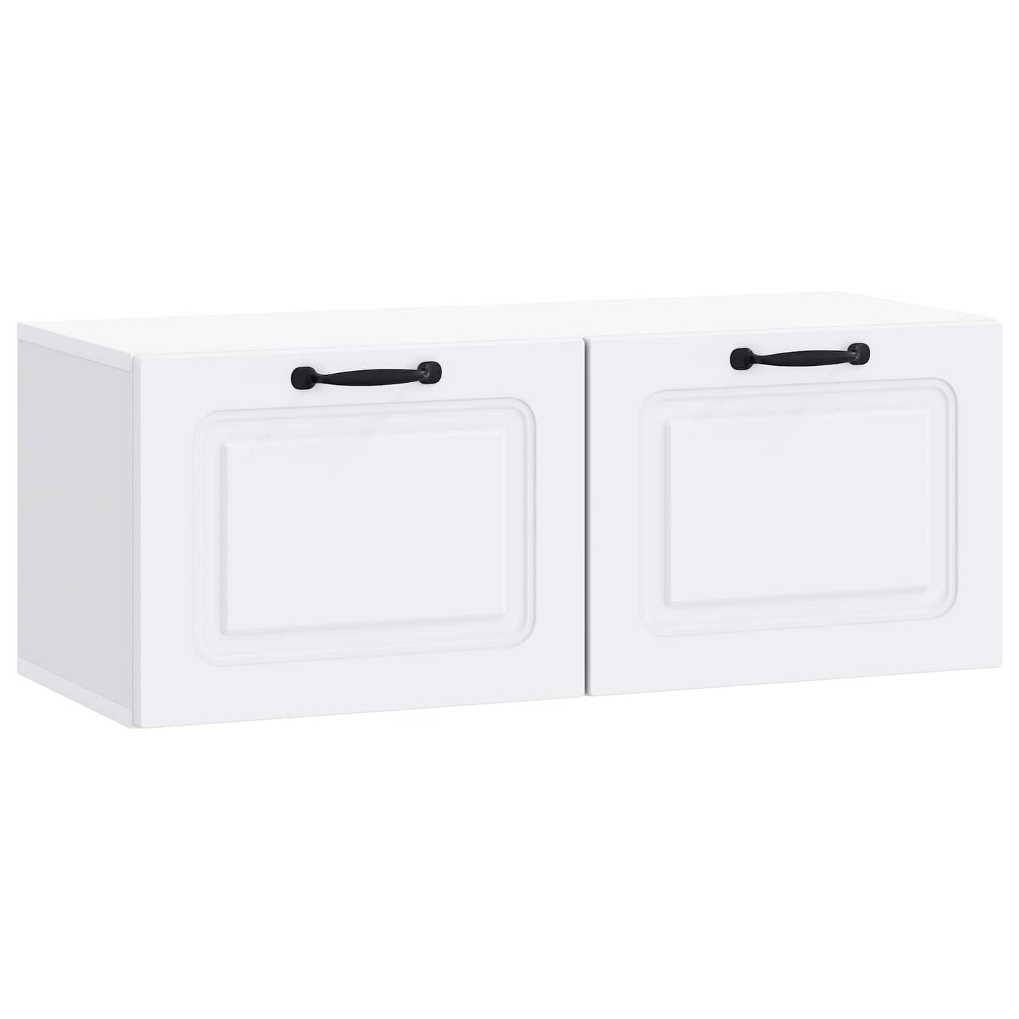 Wandbeugel TV-kast Wit 78,5 x 31 x 30 cm Bewerkt hout