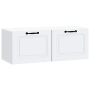Tv-meubel 78,5x31x30 cm bewerkt hout wit