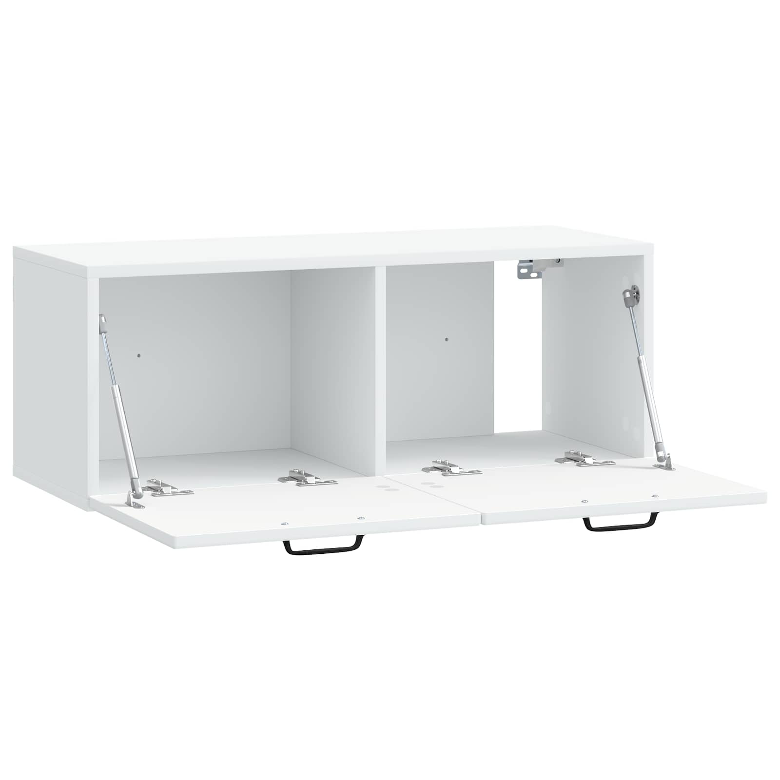 Wandbeugel TV-kast Wit 78,5 x 31 x 30 cm Bewerkt hout