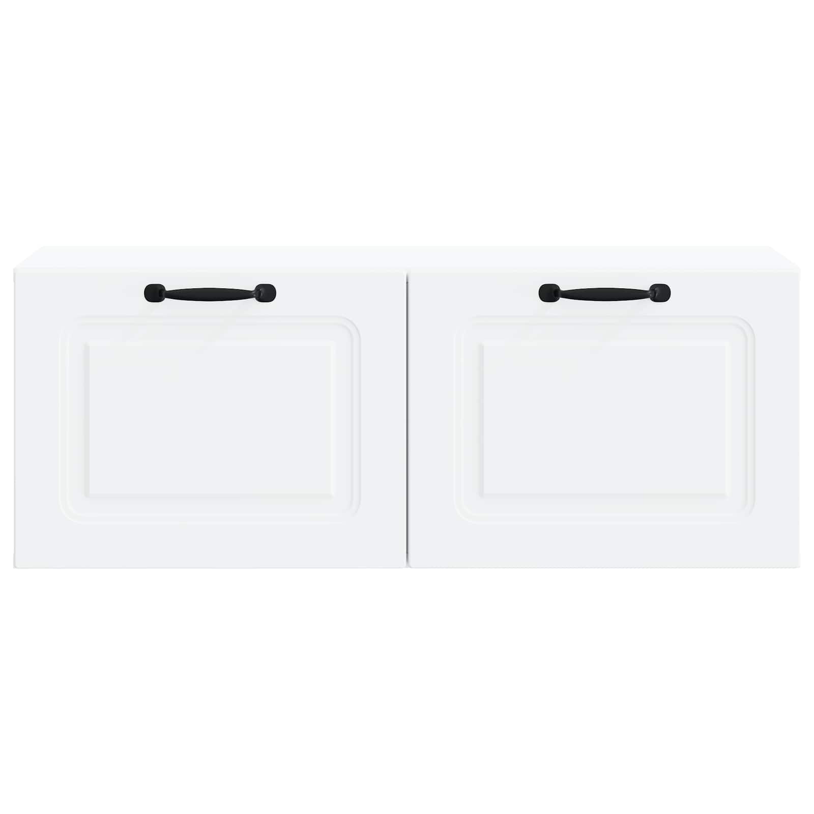 Wandbeugel TV-kast Wit 78,5 x 31 x 30 cm Bewerkt hout