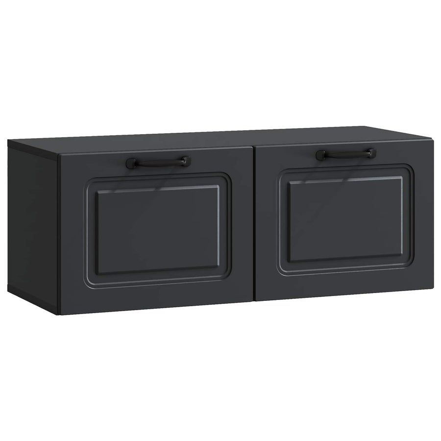 Wandbeugel TV-kast Zwart 78,5 x 31 x 30 cm Bewerkt hout