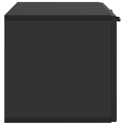 Wandbeugel TV-kast Zwart 78,5 x 31 x 30 cm Bewerkt hout
