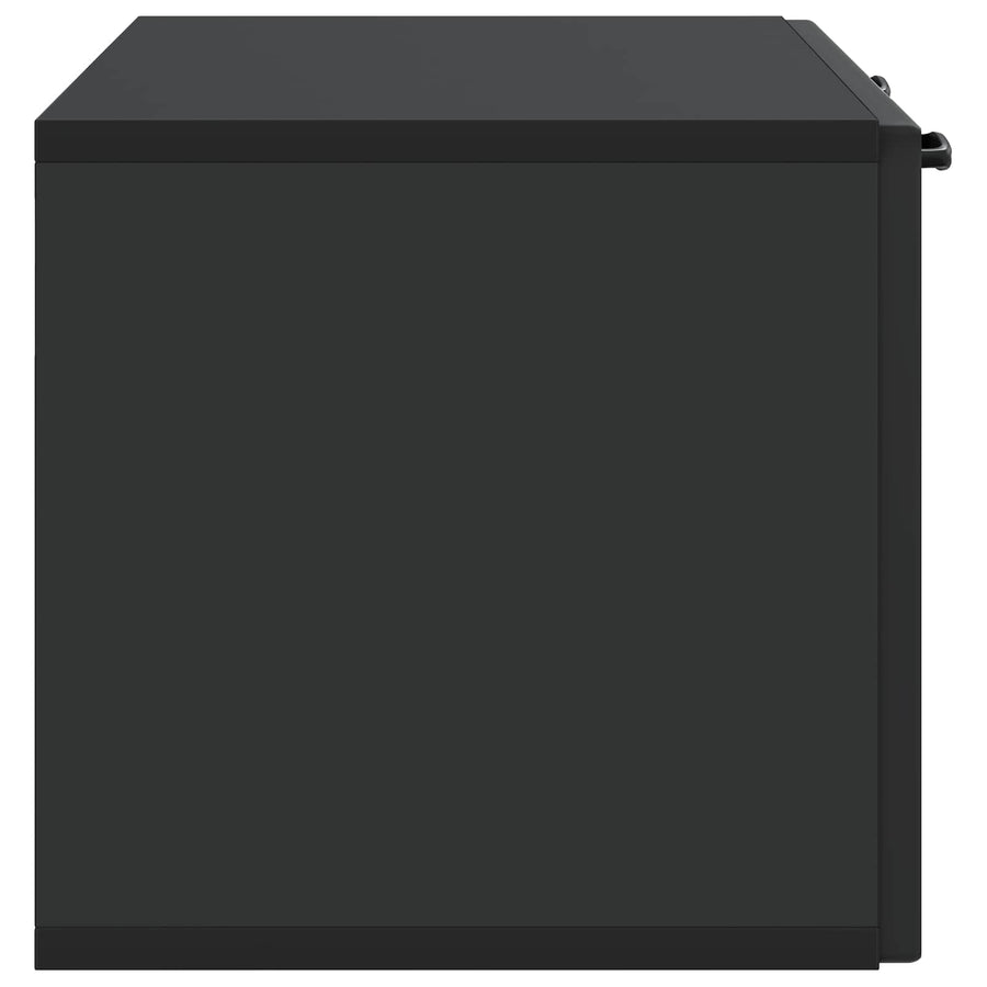 Wandbeugel TV-kast Zwart 78,5 x 31 x 30 cm Bewerkt hout