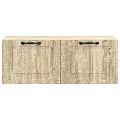 Wandbeugel TV-kast Sonoma Eiken 78,5 x 31 x 30 cm Bewerkt hout