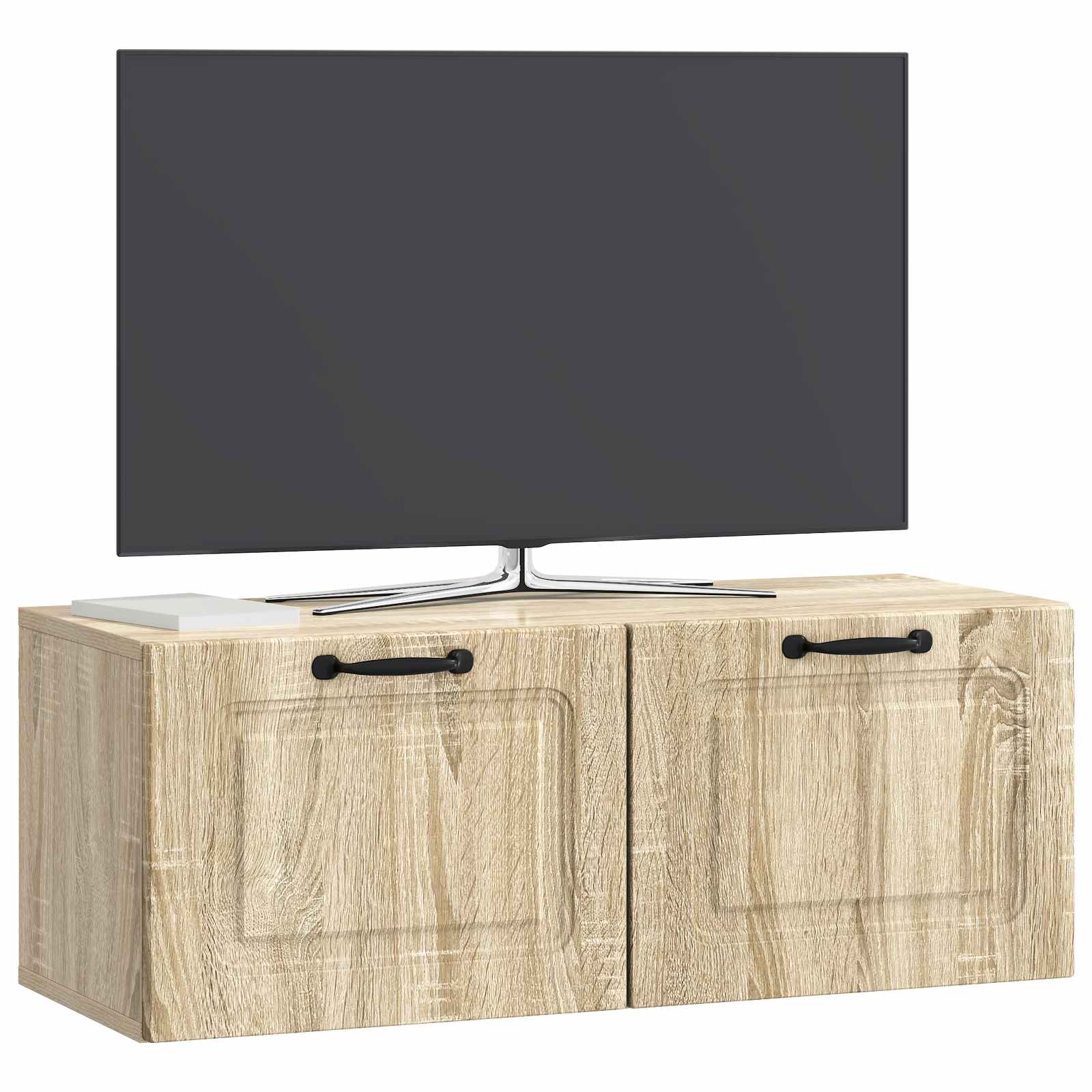 Wandbeugel TV-kast Sonoma Eiken 78,5 x 31 x 30 cm Bewerkt hout