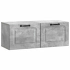 Tv-meubel 78,5x31x30 cm bewerkt hout betongrijs