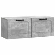 Tv-meubel 78,5x31x30 cm bewerkt hout betongrijs