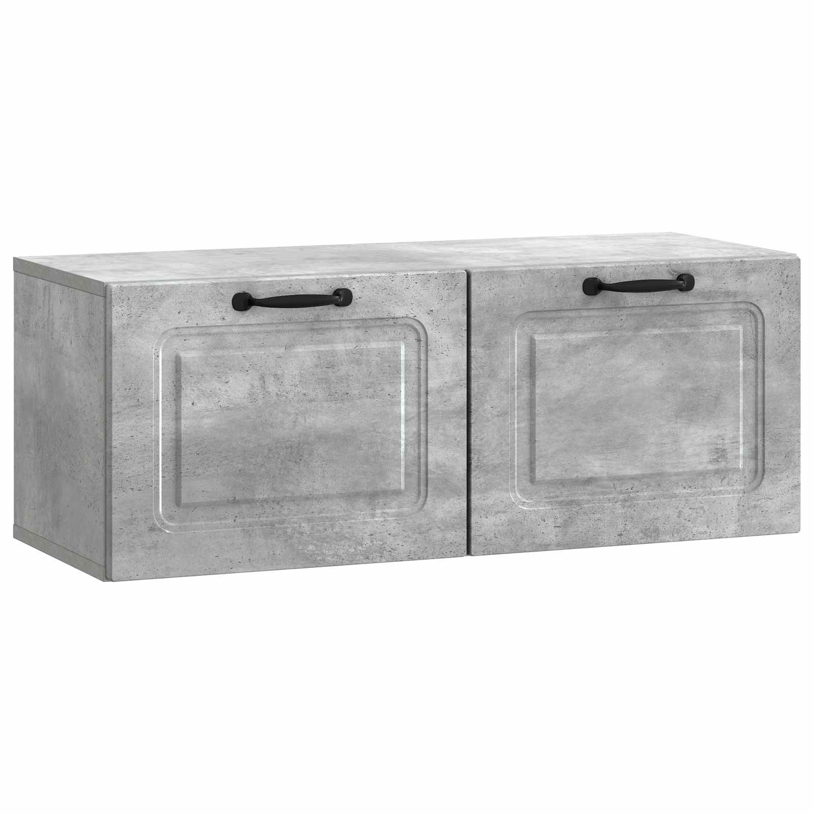 Wandbeugel TV-kast Betongrijs 78,5 x 31 x 30 cm Bewerkt hout