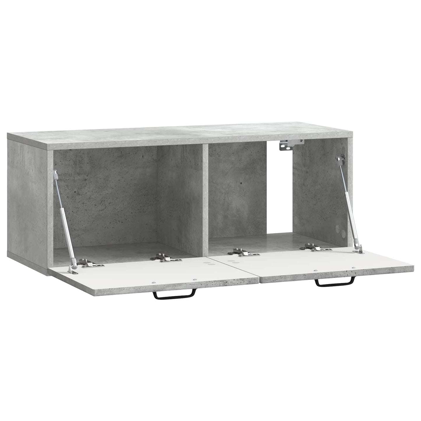 Wandbeugel TV-kast Betongrijs 78,5 x 31 x 30 cm Bewerkt hout