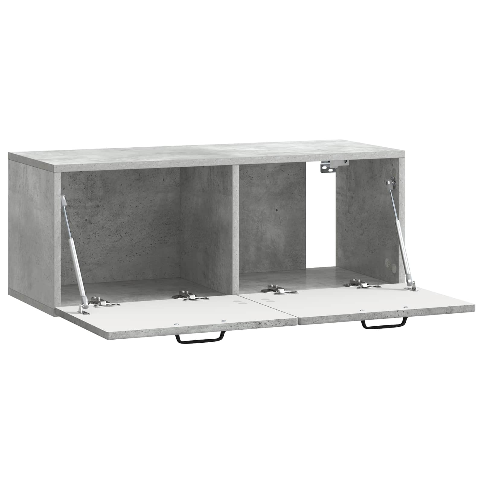 Wandbeugel TV-kast Betongrijs 78,5 x 31 x 30 cm Bewerkt hout