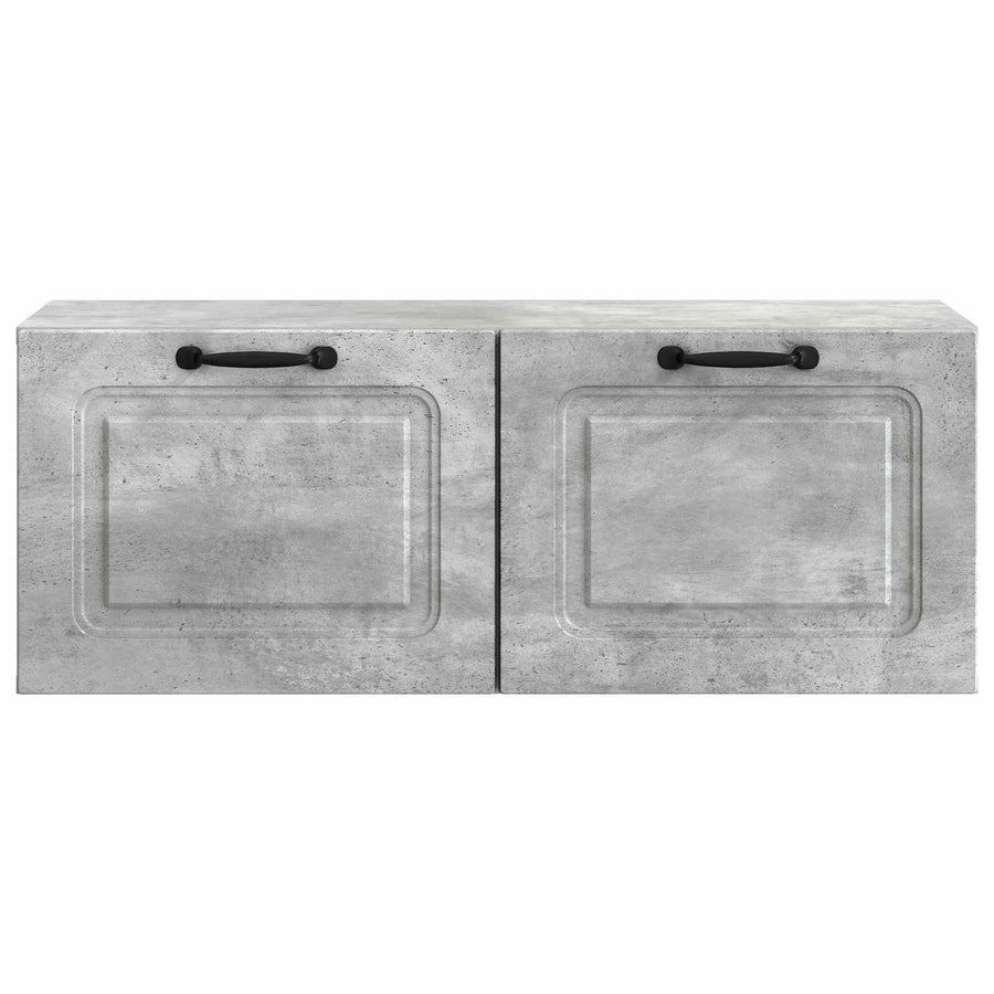Wandbeugel TV-kast Betongrijs 78,5 x 31 x 30 cm Bewerkt hout