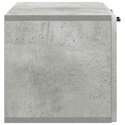 Wandbeugel TV-kast Betongrijs 78,5 x 31 x 30 cm Bewerkt hout