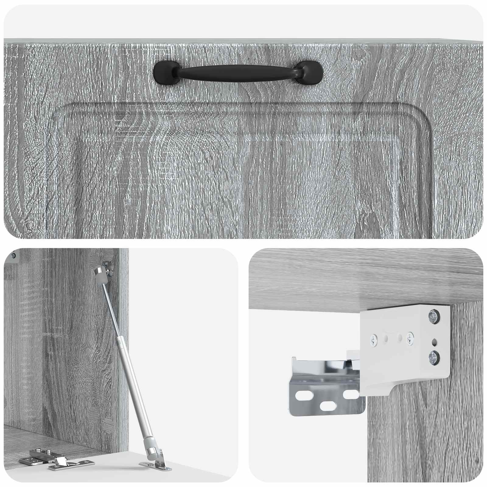 Wandbeugel TV-kast Grijs sonoma 78,5 x 31 x 30 cm Bewerkt hout