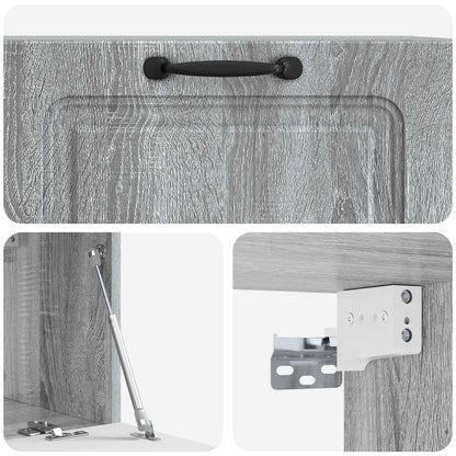 Wandbeugel TV-kast Grijs sonoma 78,5 x 31 x 30 cm Bewerkt hout