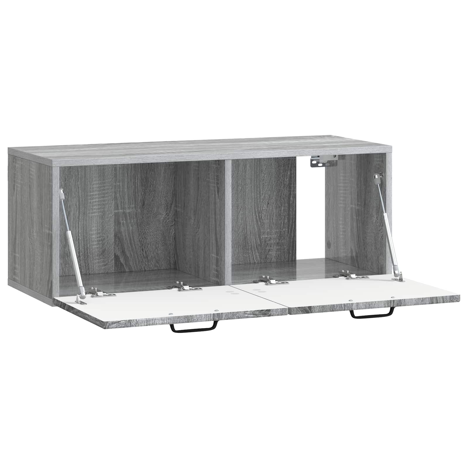 Wandbeugel TV-kast Grijs sonoma 78,5 x 31 x 30 cm Bewerkt hout