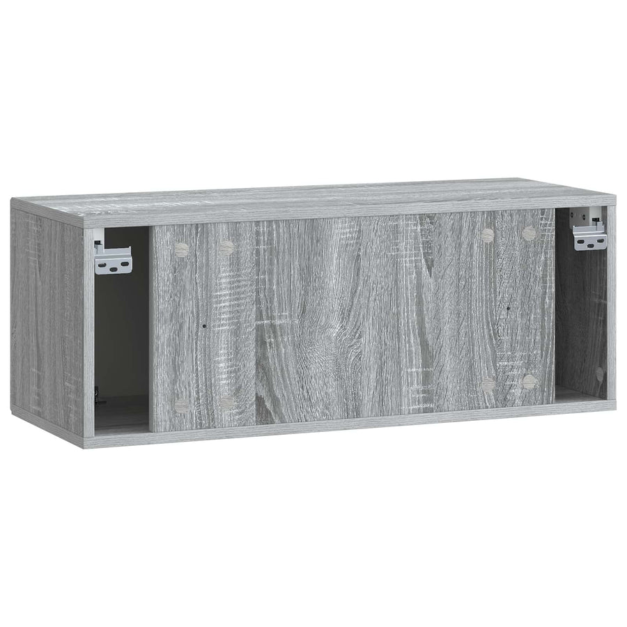 Wandbeugel TV-kast Grijs sonoma 78,5 x 31 x 30 cm Bewerkt hout