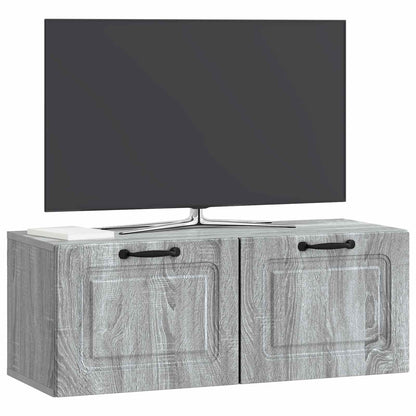 Wandbeugel TV-kast Grijs sonoma 78,5 x 31 x 30 cm Bewerkt hout