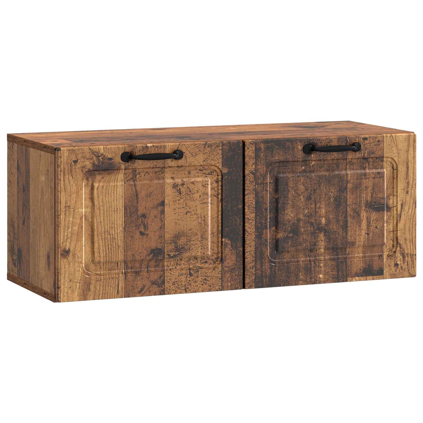 Wandbeugel TV-kast Oud hout 78,5 x 31 x 30 cm Bewerkt hout