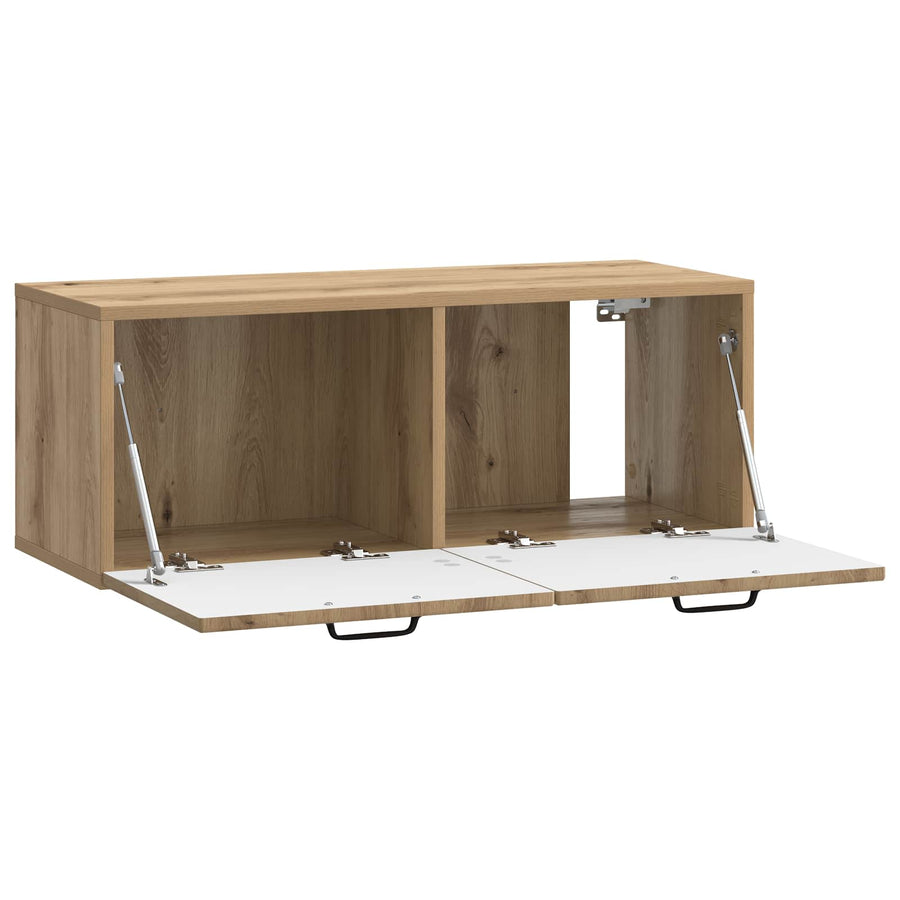 Wandbeugel TV-kast Artisanaal eiken 78,5 x 31 x 30 cm