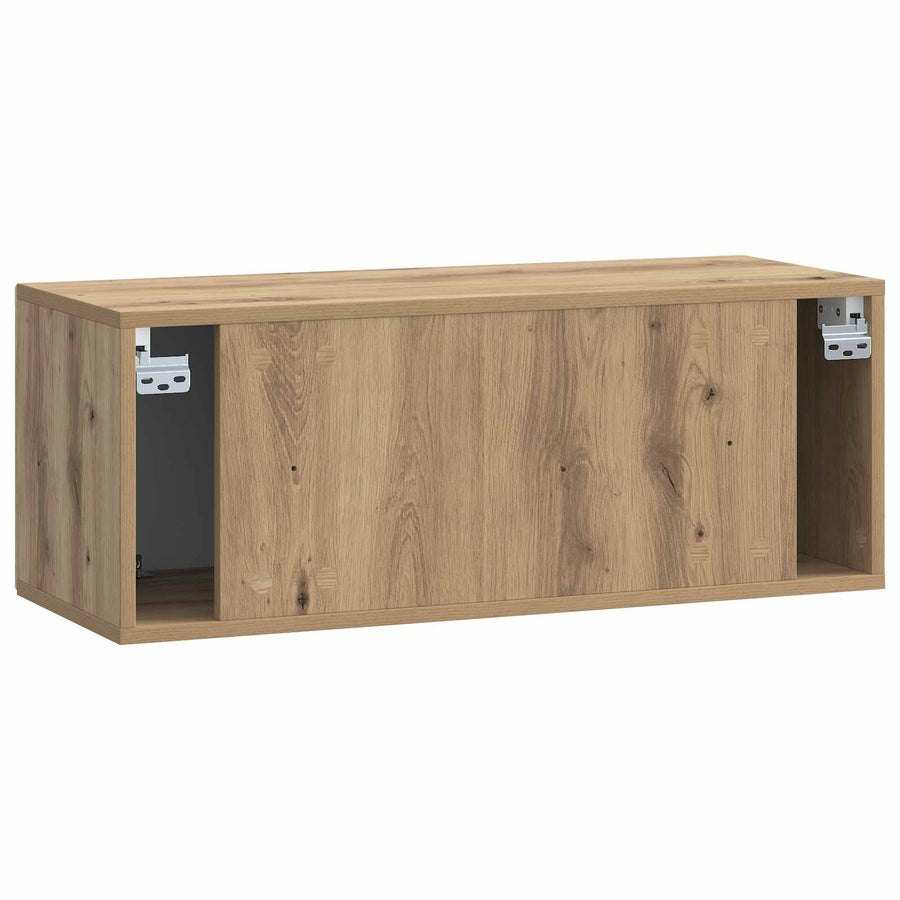 Wandbeugel TV-kast Artisanaal eiken 78,5 x 31 x 30 cm