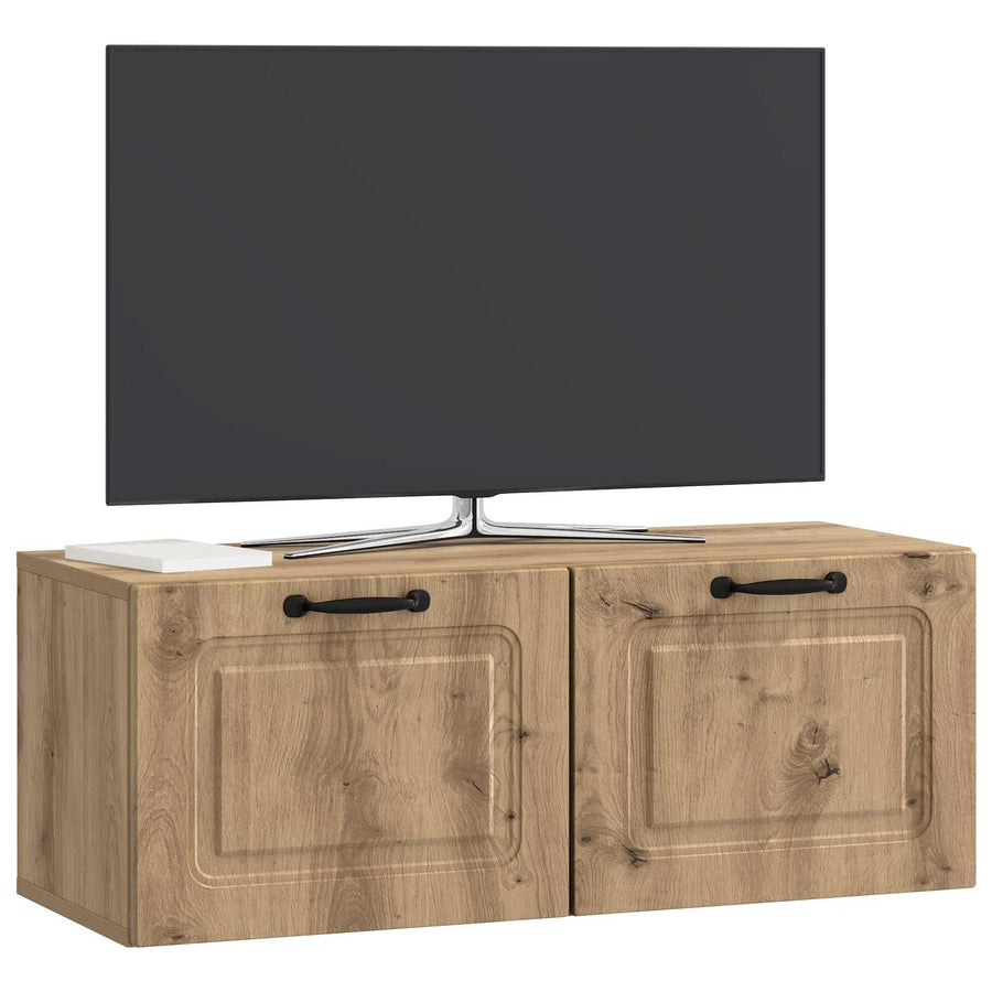 Wandbeugel TV-kast Artisanaal eiken 78,5 x 31 x 30 cm