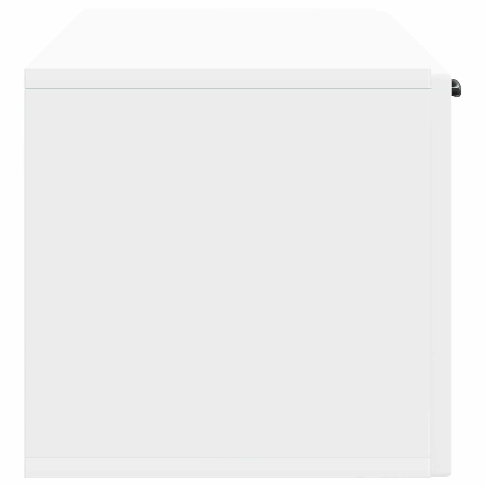 Wandbeugel TV-kast Wit 98 x 31 x 30 cm Bewerkt hout