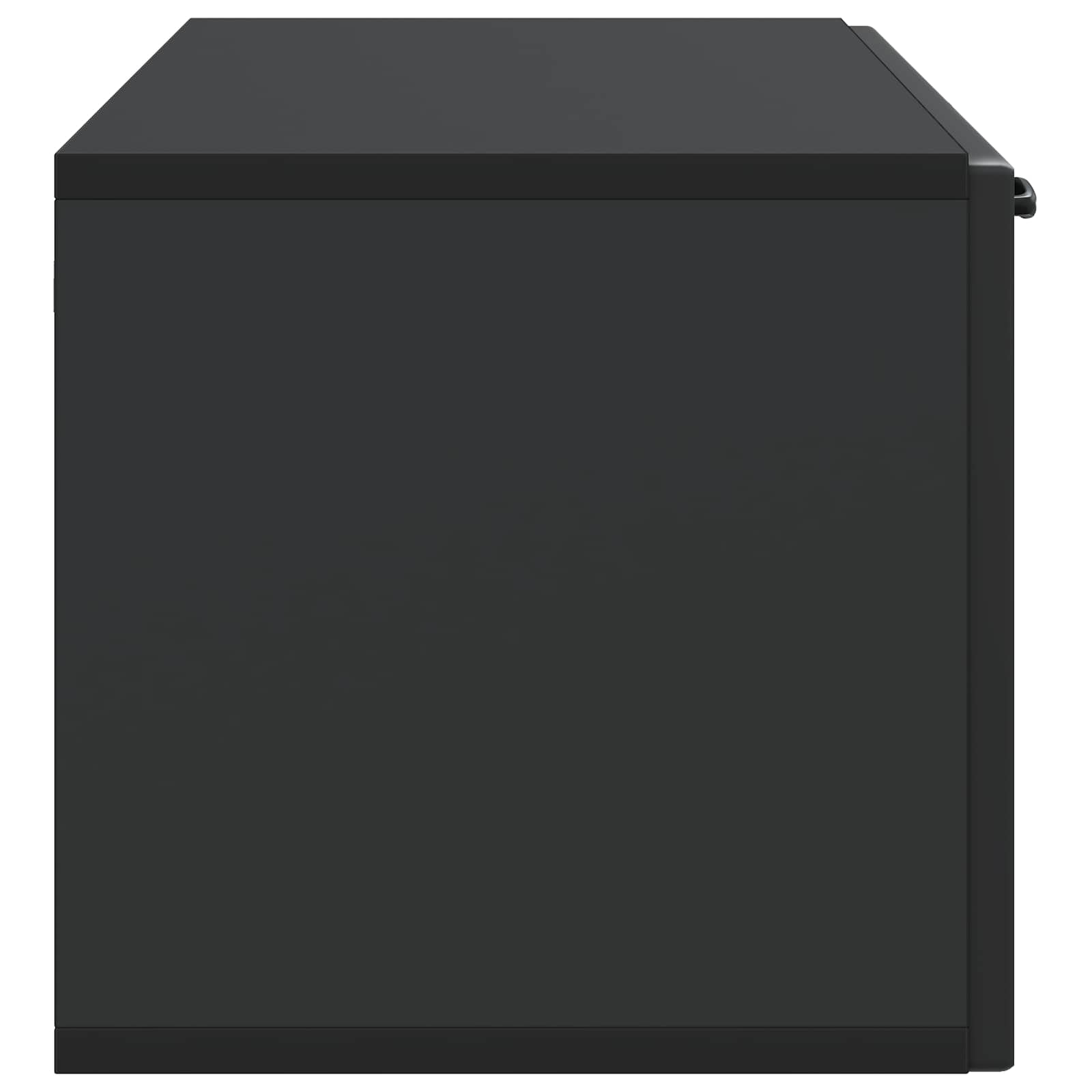 Wandbeugel TV-kast Zwart 98 x 31 x 30 cm Bewerkt hout