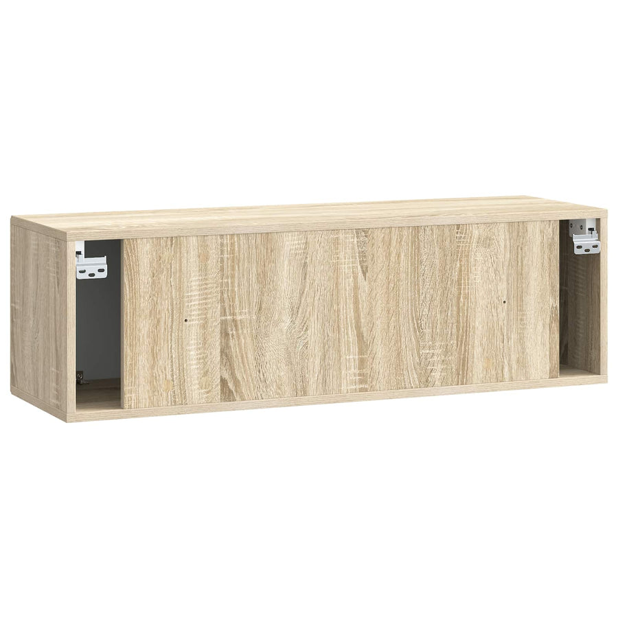Wandbeugel TV-kast Sonoma Eiken 98 x 31 x 30 cm Bewerkt hout