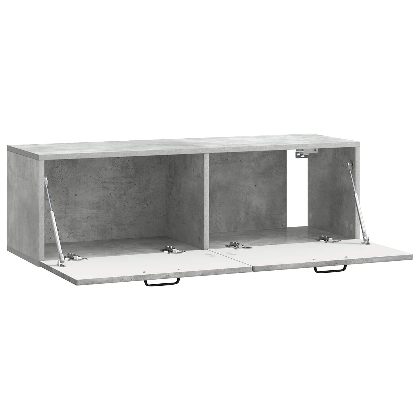 Wandbeugel TV-kast Betongrijs 98 x 31 x 30 cm Bewerkt hout