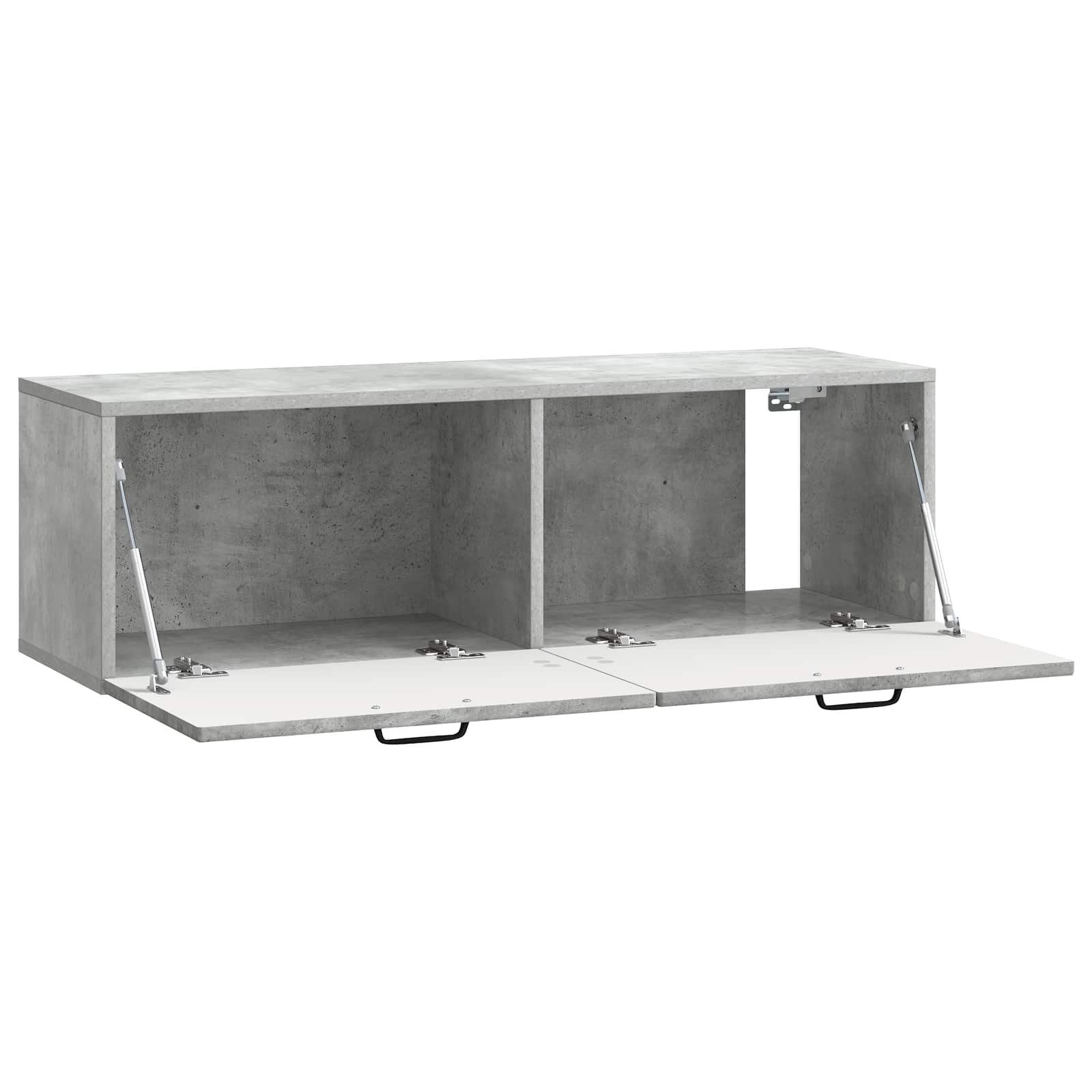 Wandbeugel TV-kast Betongrijs 98 x 31 x 30 cm Bewerkt hout