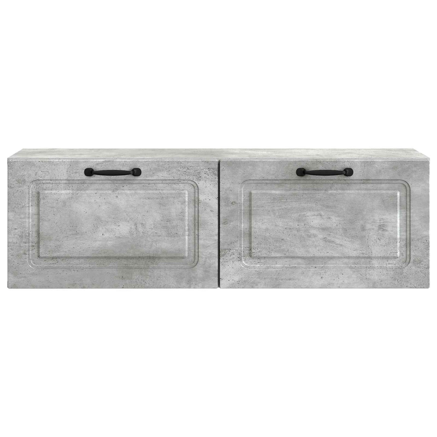 Wandbeugel TV-kast Betongrijs 98 x 31 x 30 cm Bewerkt hout