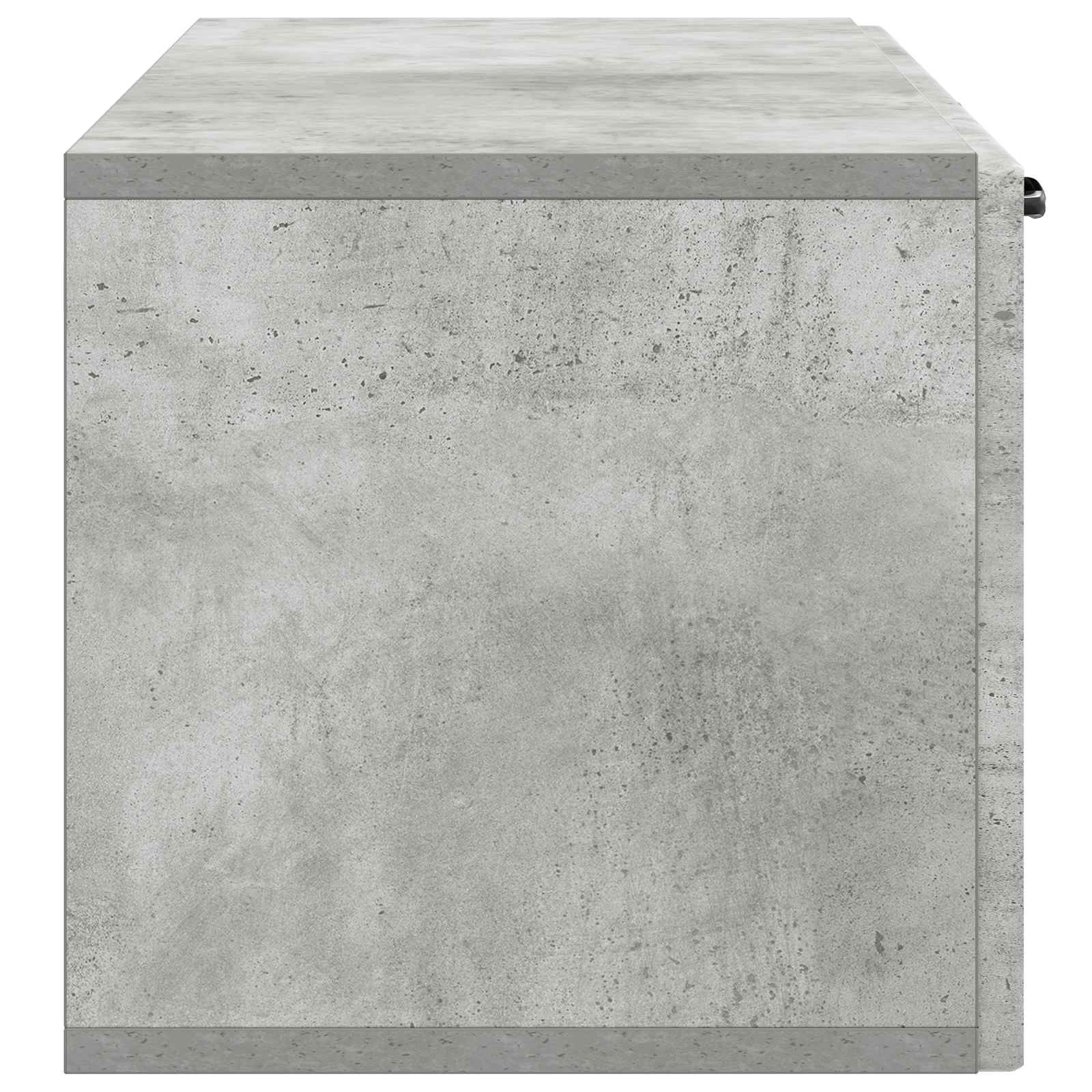 Wandbeugel TV-kast Betongrijs 98 x 31 x 30 cm Bewerkt hout