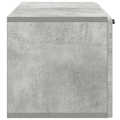 Wandbeugel TV-kast Betongrijs 98 x 31 x 30 cm Bewerkt hout