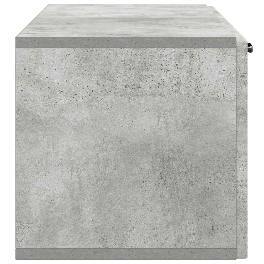 Wandbeugel TV-kast Betongrijs 98 x 31 x 30 cm Bewerkt hout