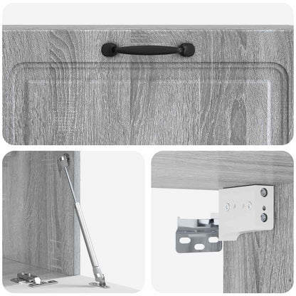 Wandbeugel TV-kast Grijs sonoma 98 x 31 x 30 cm Bewerkt hout