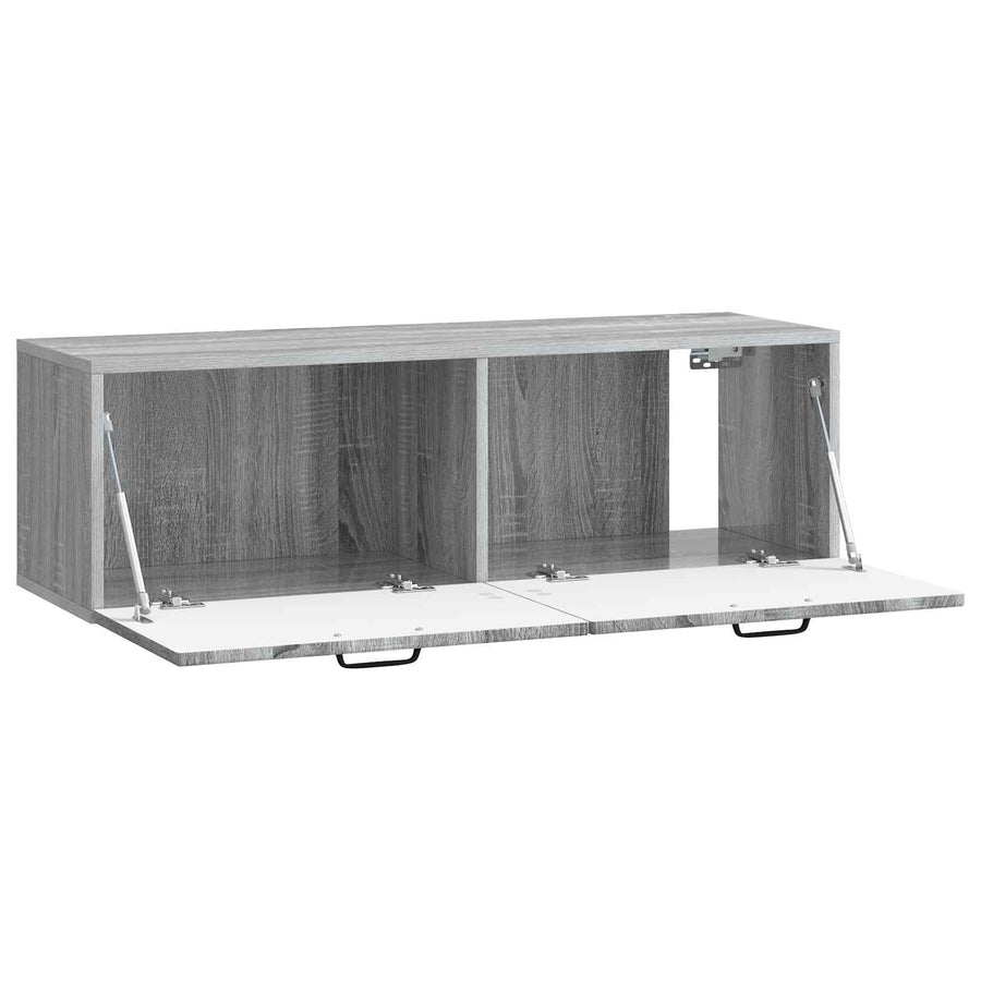 Wandbeugel TV-kast Grijs sonoma 98 x 31 x 30 cm Bewerkt hout
