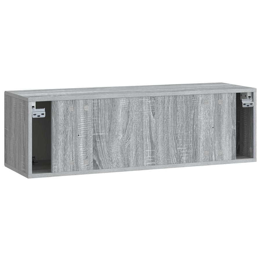 Wandbeugel TV-kast Grijs sonoma 98 x 31 x 30 cm Bewerkt hout