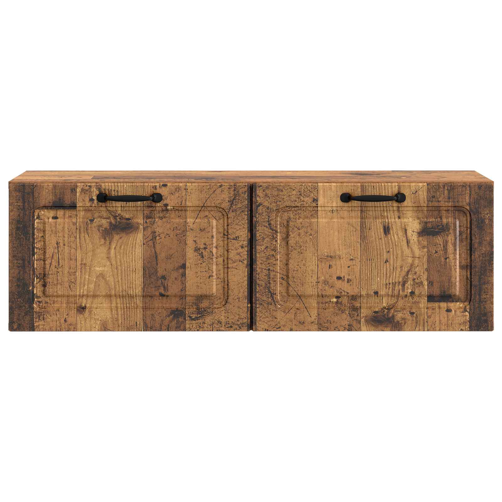 Wandbeugel TV-kast Oud hout 98 x 31 x 30 cm Bewerkt hout