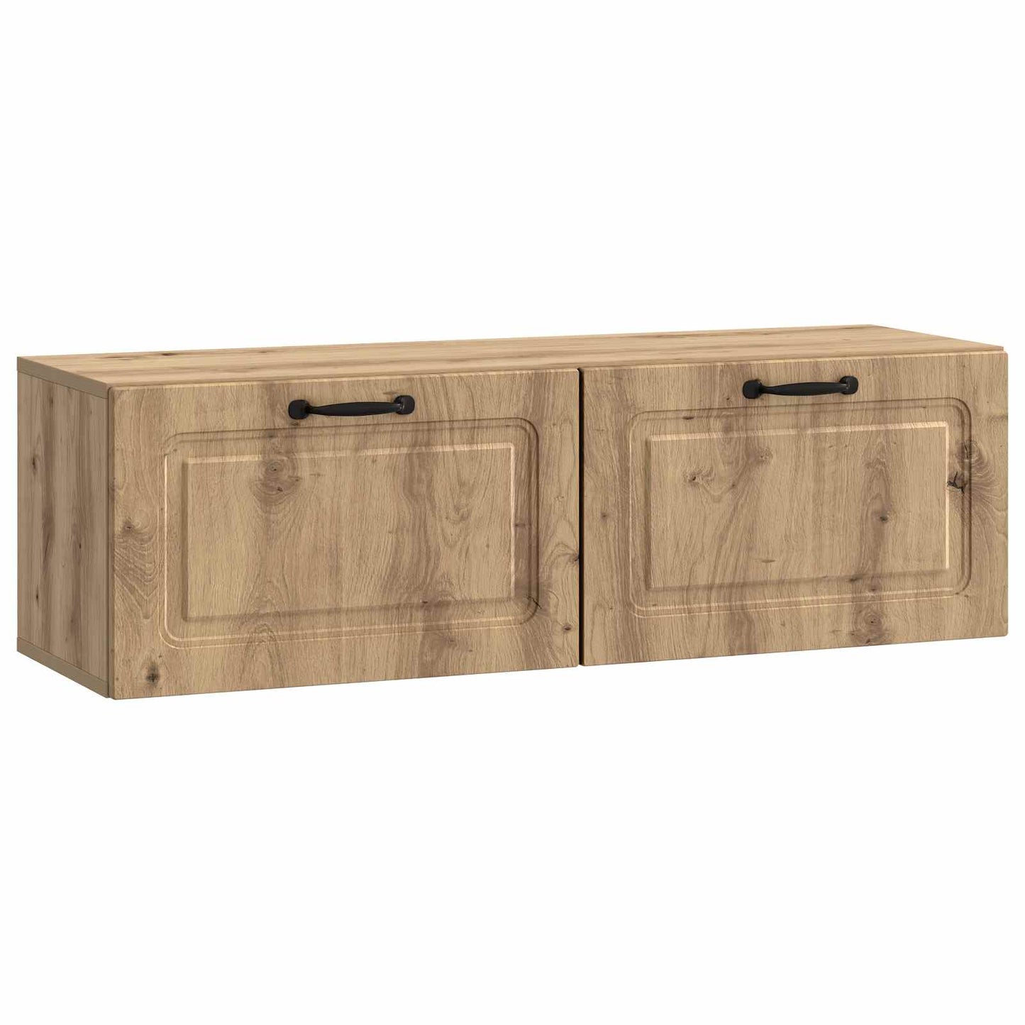Wandbeugel TV-kast Artisanaal eiken 98 x 31 x 30 cm