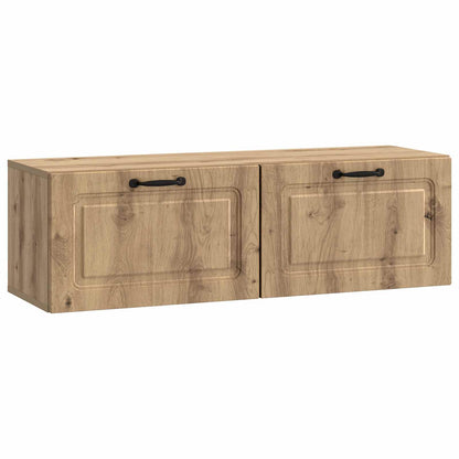 Wandbeugel TV-kast Artisanaal eiken 98 x 31 x 30 cm