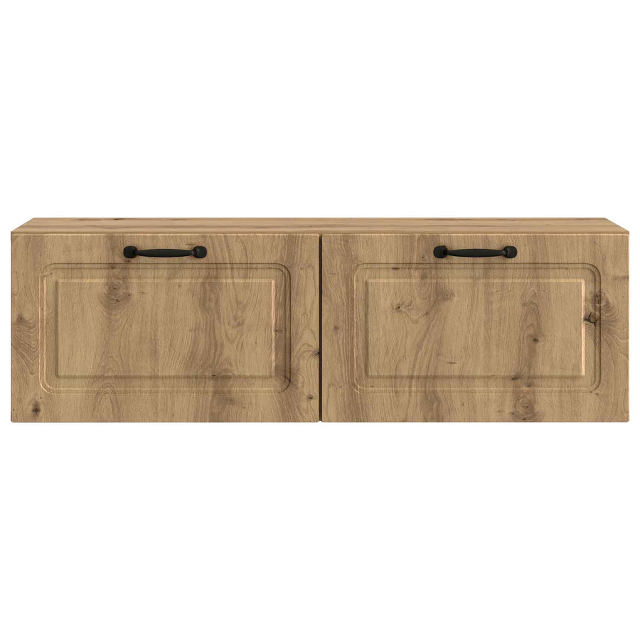 Wandbeugel TV-kast Artisanaal eiken 98 x 31 x 30 cm