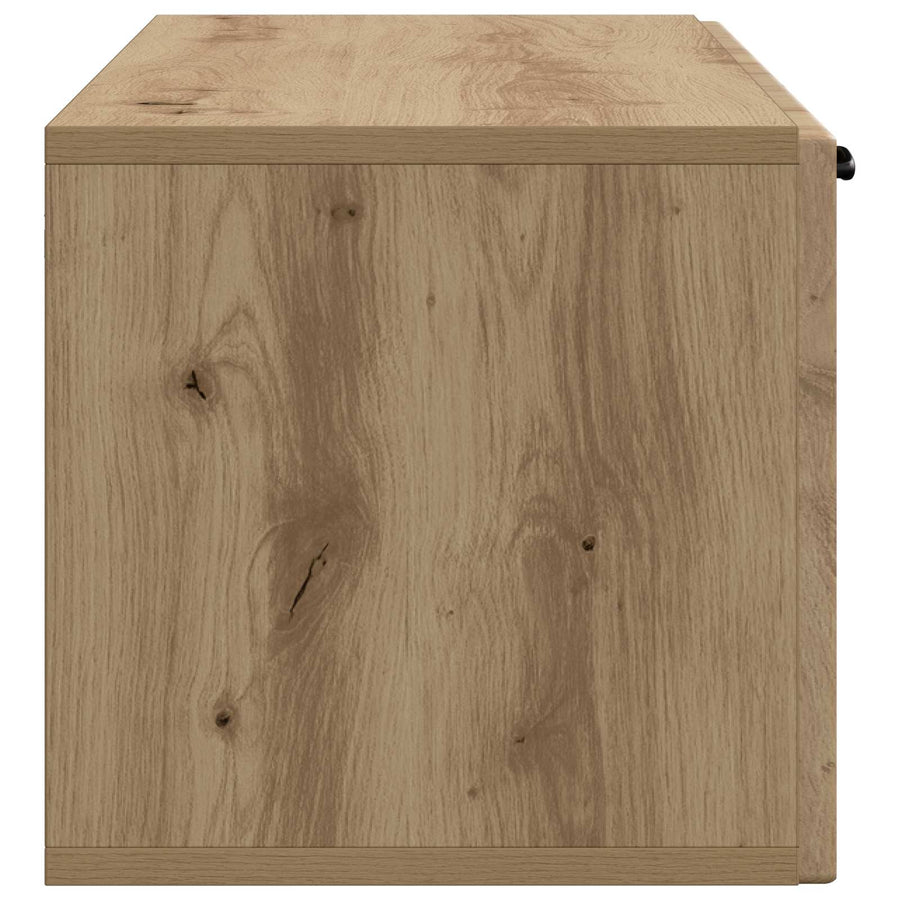 Wandbeugel TV-kast Artisanaal eiken 98 x 31 x 30 cm