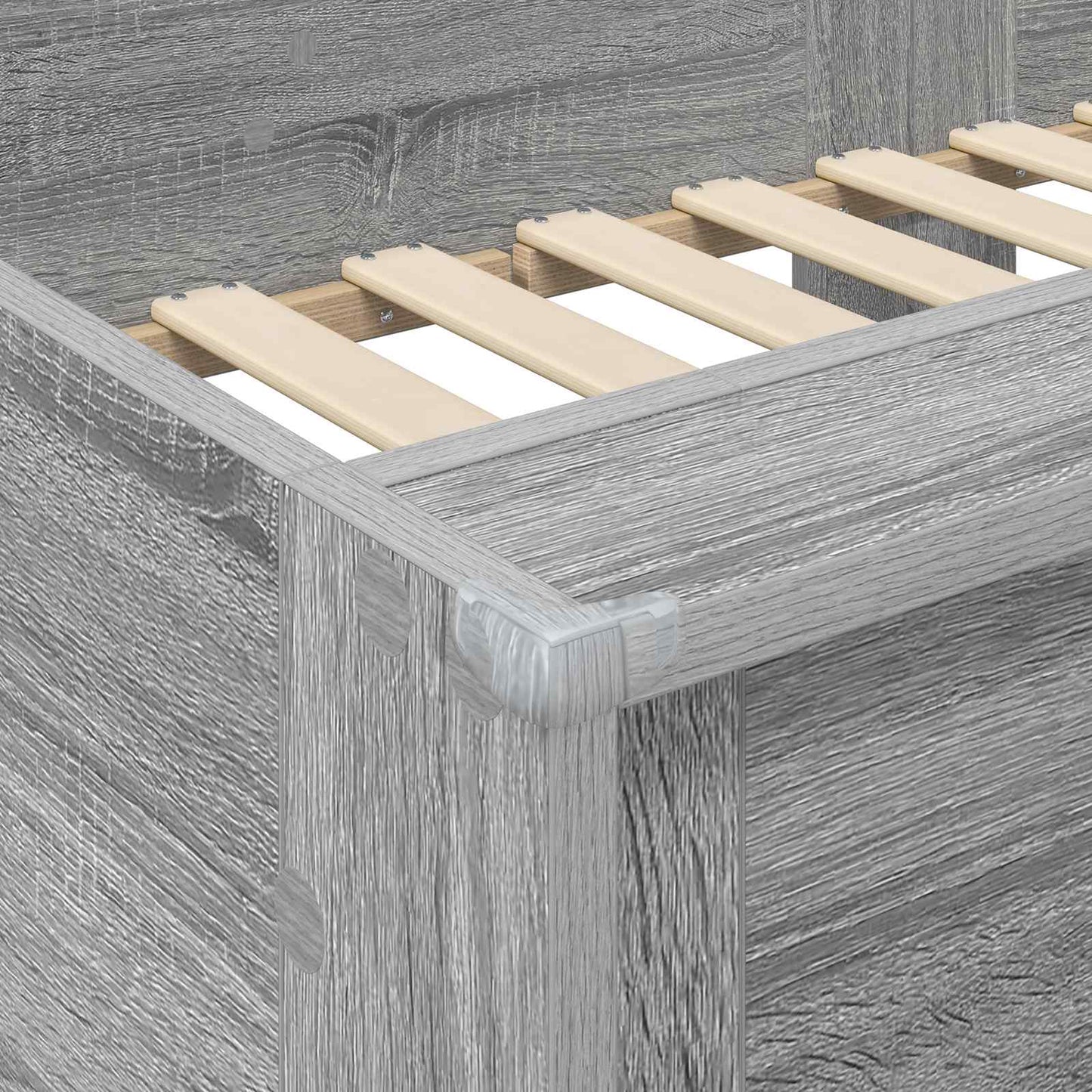 Bunk Bed voor Kinderen Grijs Sonoma 75 x 190 cm Bewerkt hout