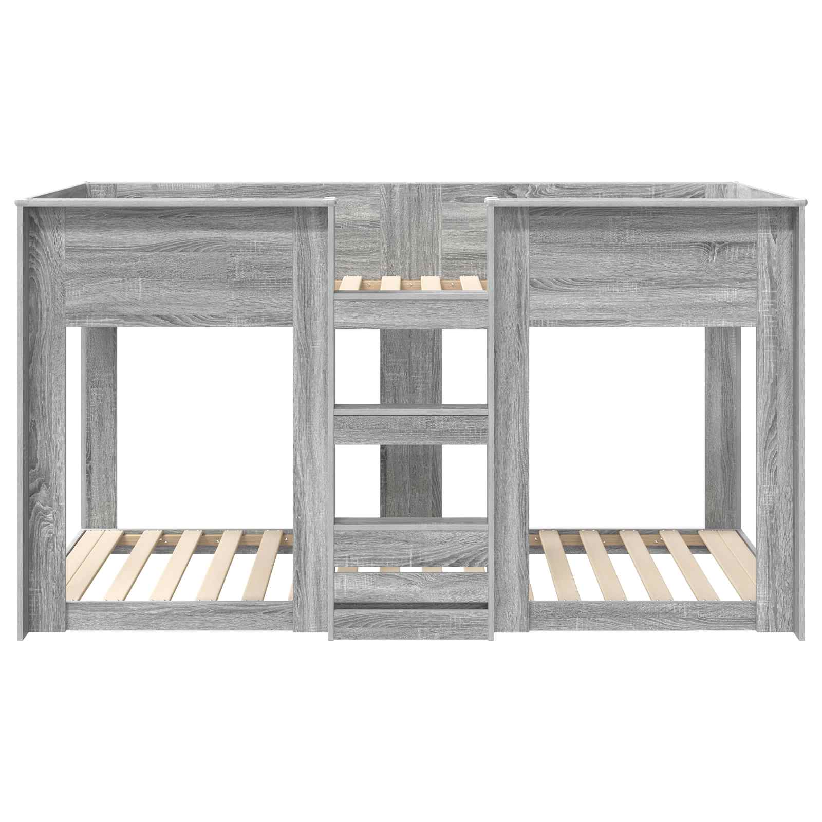Bunk Bed voor Kinderen Grijs Sonoma 75 x 190 cm Bewerkt hout