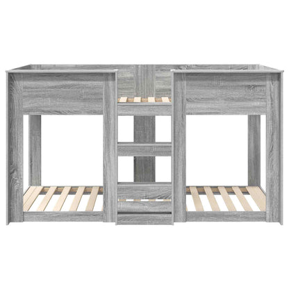 Bunk Bed voor Kinderen Grijs Sonoma 75 x 190 cm Bewerkt hout